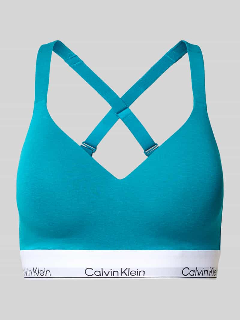 Biustonosz typu bralette ze skrzyżowanymi ramiączkami