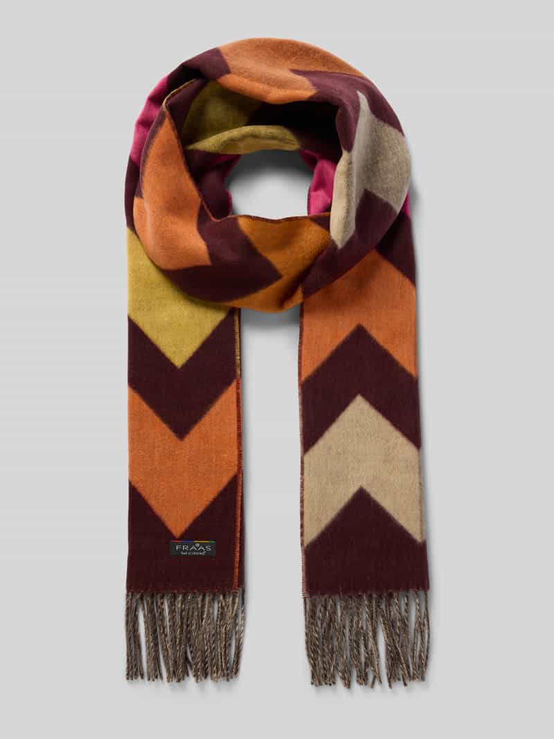 Szal z naszywką z logo model ‘Cashmink’