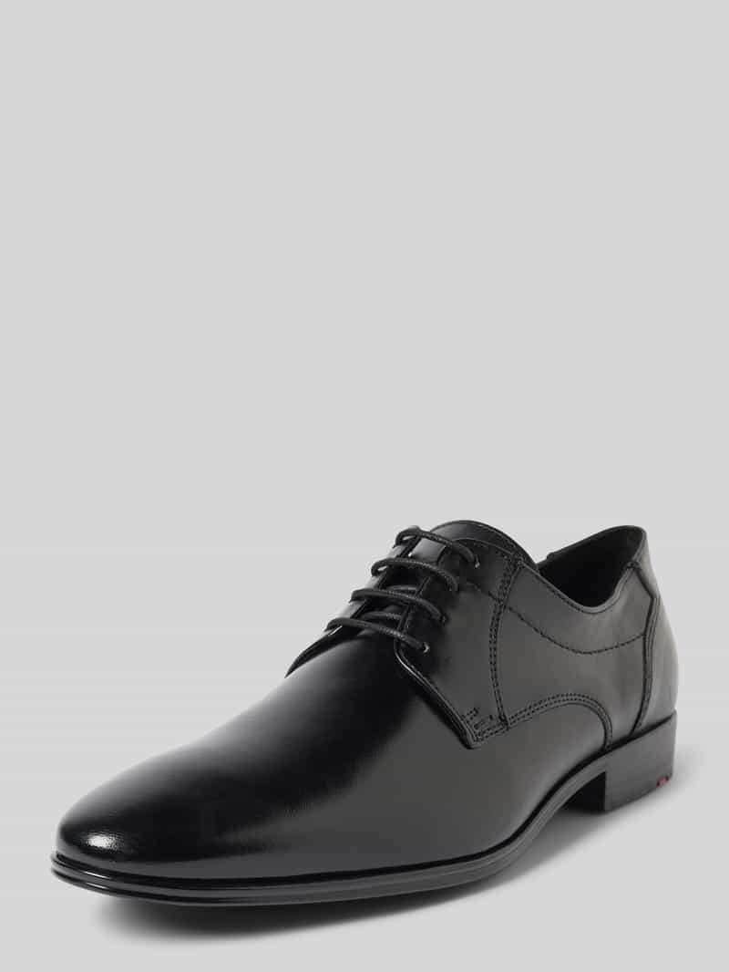 Buty derby skórzane z ozdobnymi szwami model ‘CORE’