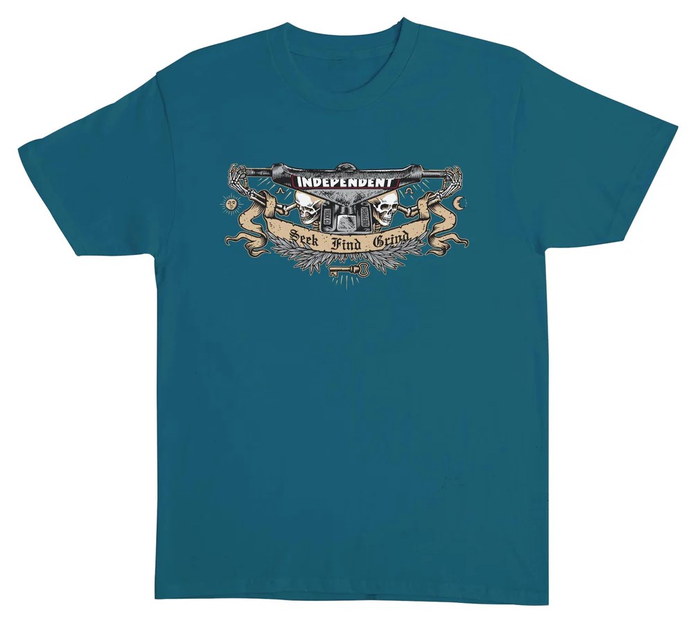 t-shirt INDEPENDENT SFG SOCIETY HEAVYWEIGHT T-SHIRT GALAPAGOS BLUE