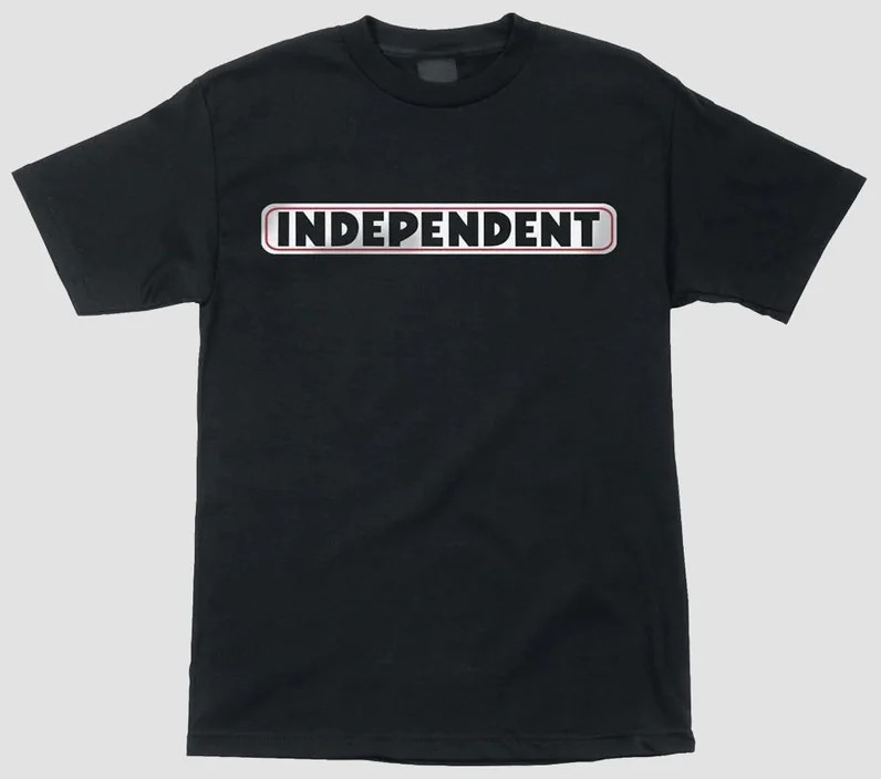 t-shirt INDEPENDENT BAR LOGO HEAVYWEIGHT Black