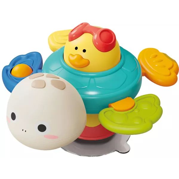 Żółw kąpielowy z przyssawką i dźwiękiem - 15 cm