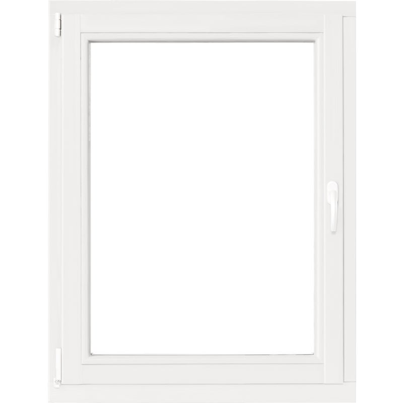 Okno drewniane 2-szybowe fasadowe białe O15 865x1135 mm rozwierno-uchylne lewe