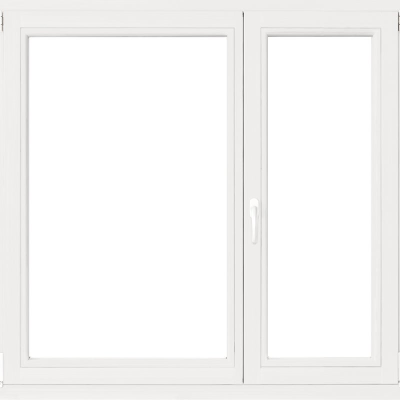 Okno drewniane 3-szybowe fasadowe białe 90 O18 1465x1135 mm rozwierno-uchylne prawe