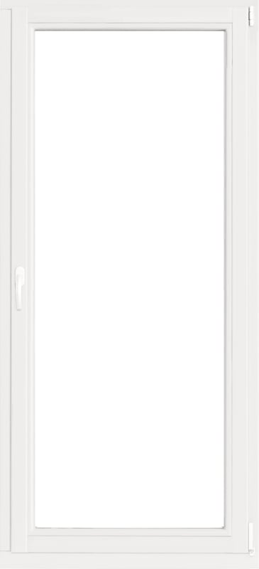 Okno drewniane 3-szybowe fasadowe białe 90 OB5 865x2195 mm rozwierno-uchylne prawe