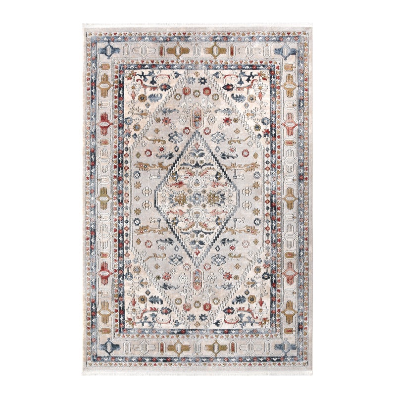 Dywan z frędzlami Bora Medalion 80 x 140 cm