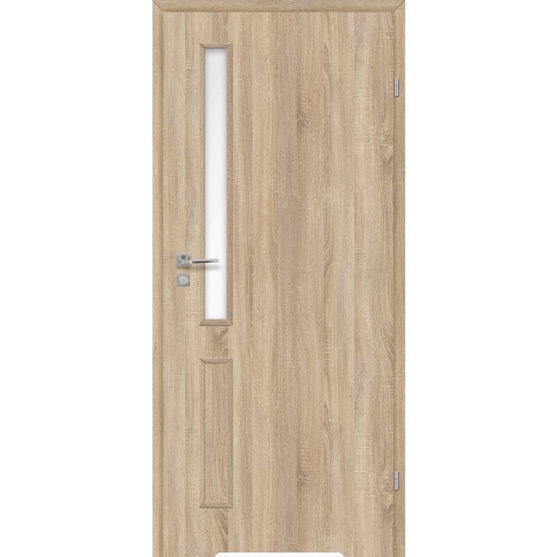 Voster Drzwi wewnętrzne łazienkowe Zaria dąb sonoma 90 prawe z podcięciem wentylacyjnym