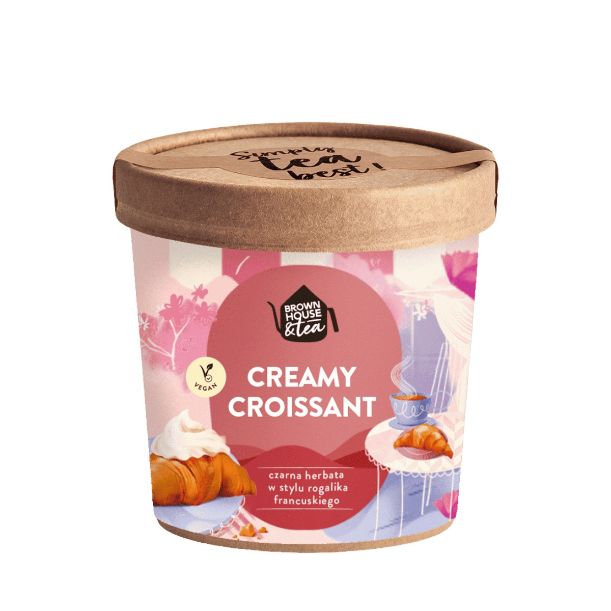 Herbata czarna Brown House&Tea CREAMY CROISSANT - w stylu rogalika francuskiego 50g