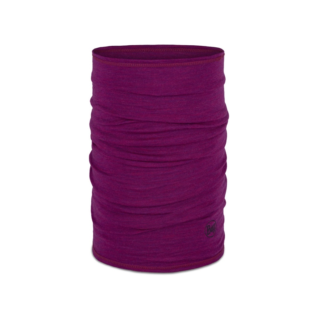 Chusta wielofunkcyjna z wełny merino Buff Merino Lightweight - solid magenta (fuksja)