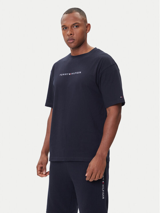 Tommy Hilfiger T-Shirt UM0UM03685 Granatowy Regular Fit