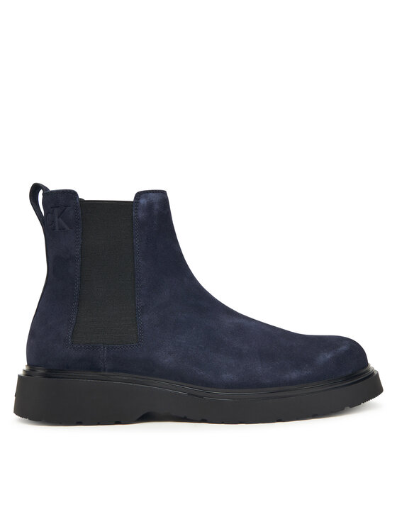 Calvin Klein Sztyblety Combat Ess Chelsea Boot Su YM0YM01372 Granatowy