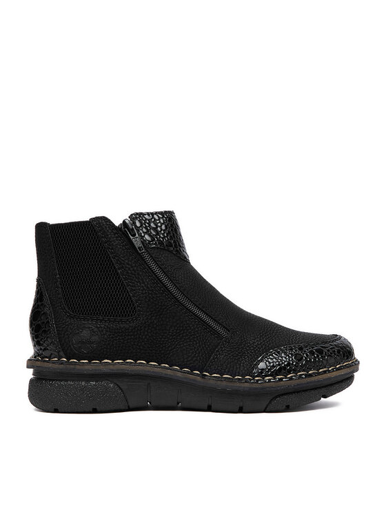 Rieker Botki 73355-00 Czarny