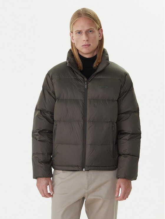 Calvin Klein Kurtka puchowa LV04LD529G Brązowy Regular Fit