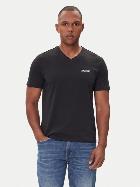 Guess Komplet 3 t-shirtów U5BG58 KCAM1 Czarny Regular Fit