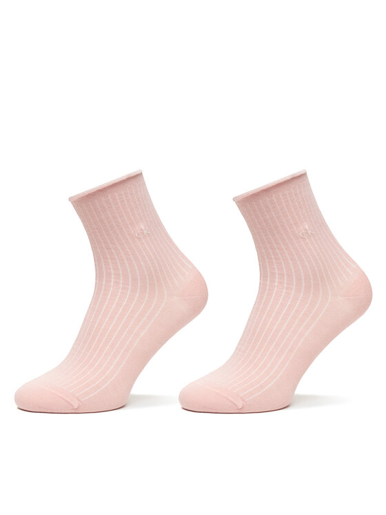 Calvin Klein Skarpety wysokie damskie 701229681 Różowy