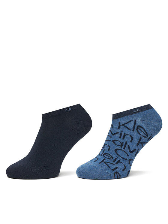 Calvin Klein Zestaw 3 par niskich skarpet męskich 701218714 Kolorowy