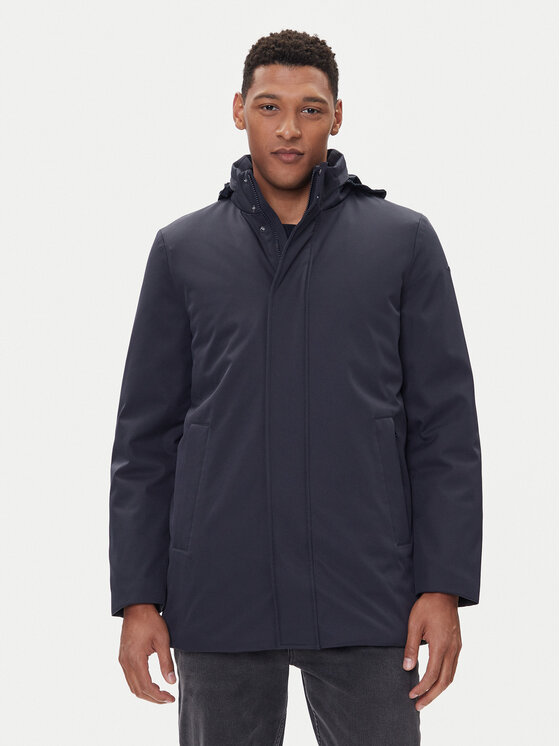 Geox Płaszcz przejściowy Vincit M5620M T3127 F1624 Granatowy Regular Fit