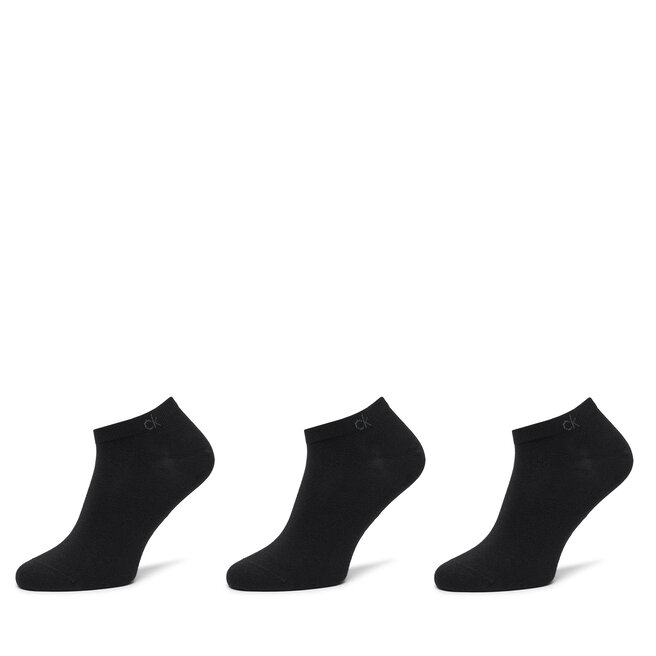 Zestaw 3 par niskich skarpet męskich Calvin Klein 701234366 Czarny