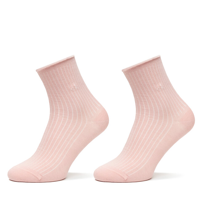 Skarpety wysokie damskie Calvin Klein 701229681 Różowy