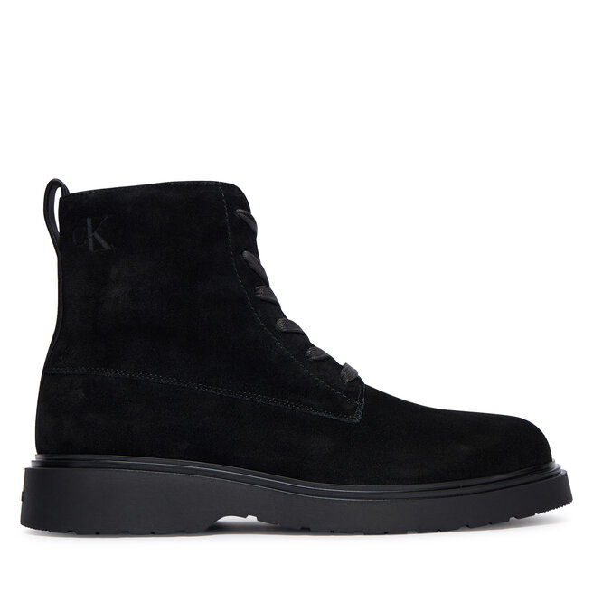 Trzewiki Calvin Klein Combat Ess Lace Up Zip Boot Su YM0YM01371 Czarny