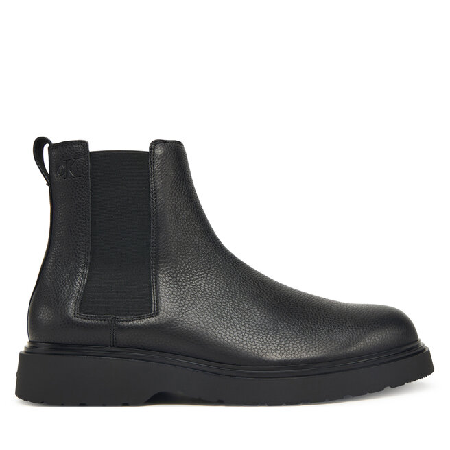 Sztyblety Calvin Klein Combat Ess Chelsea Boot Lth YM0YM01374 Czarny