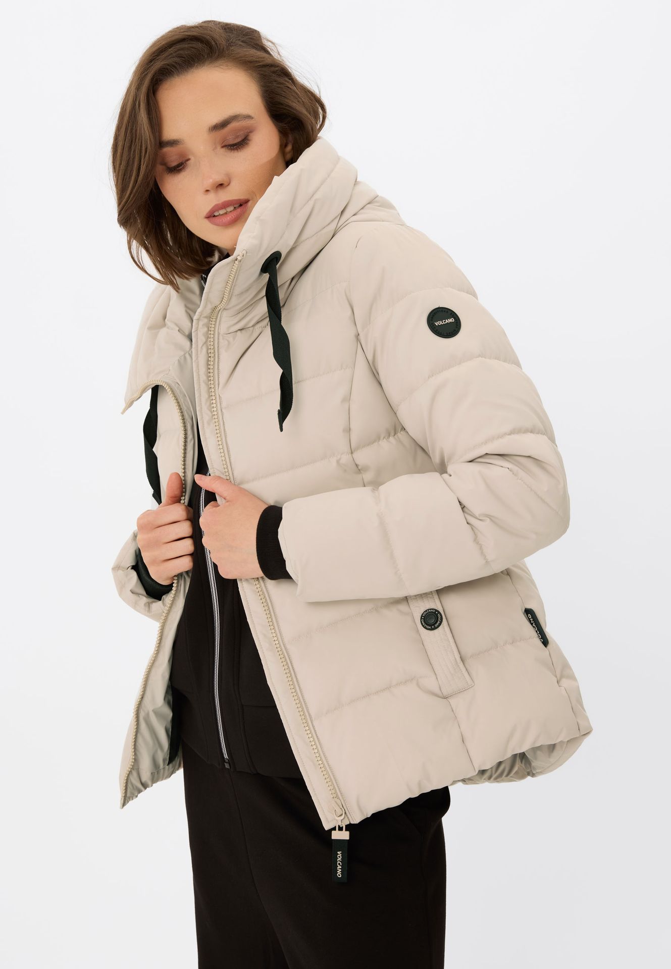 Krótka, pikowana kurtka J-NEVIS