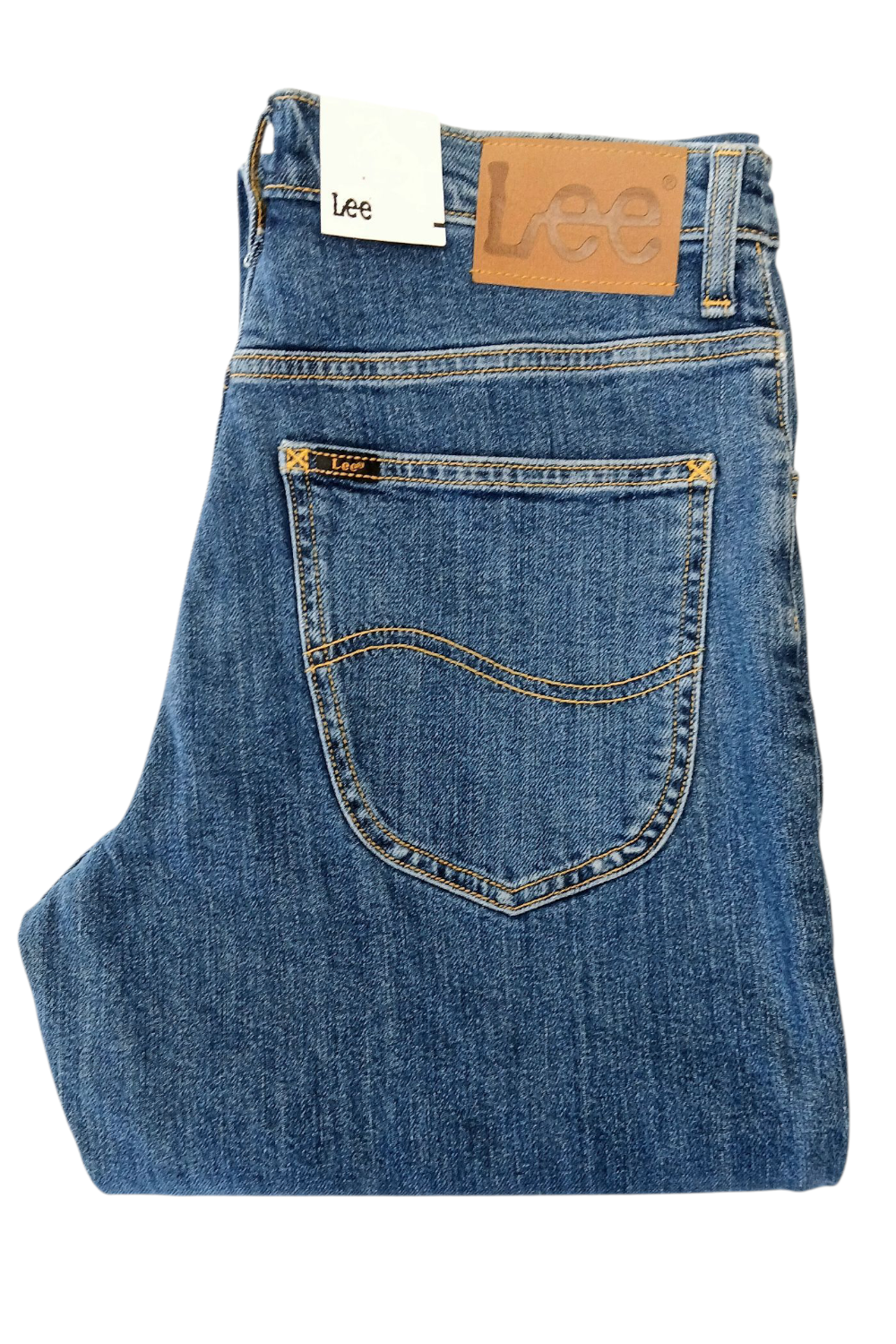 LEE BROOKLYN STRAIGHT MID STONEWASH JEANSY MĘSKIE sec