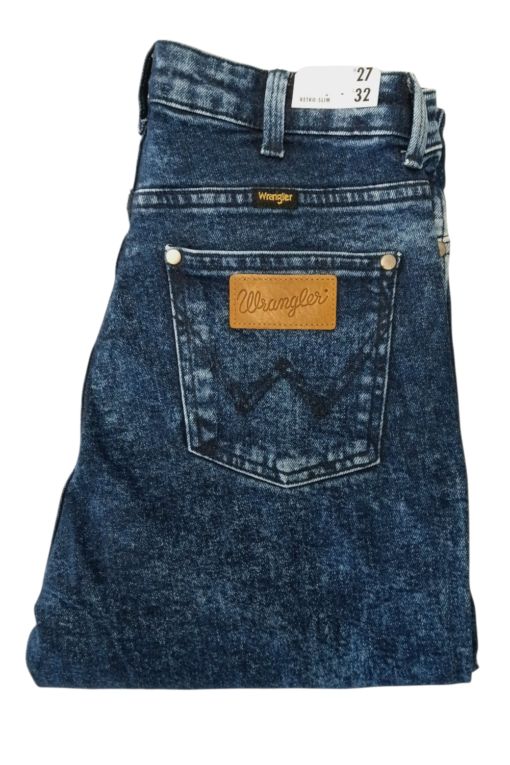 WRANGLER RETRO SLIM GLACE BLUE JEANSY DAMSKIE