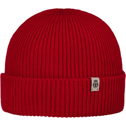 Czapka z Mankietem z Kaszmirem by Roeckl, czerwony, One Size