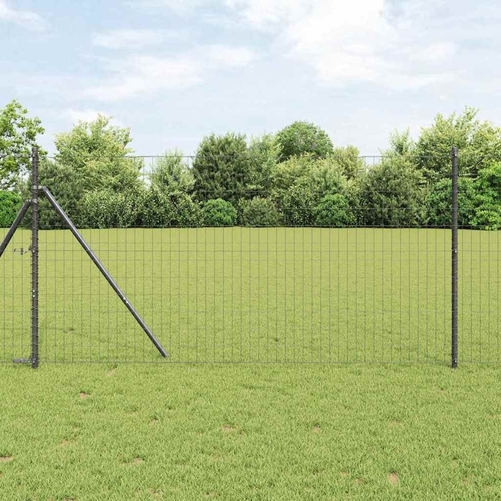 Szare Lumarko Ogrodzenie Euro 1.2 x 10 m Stal
