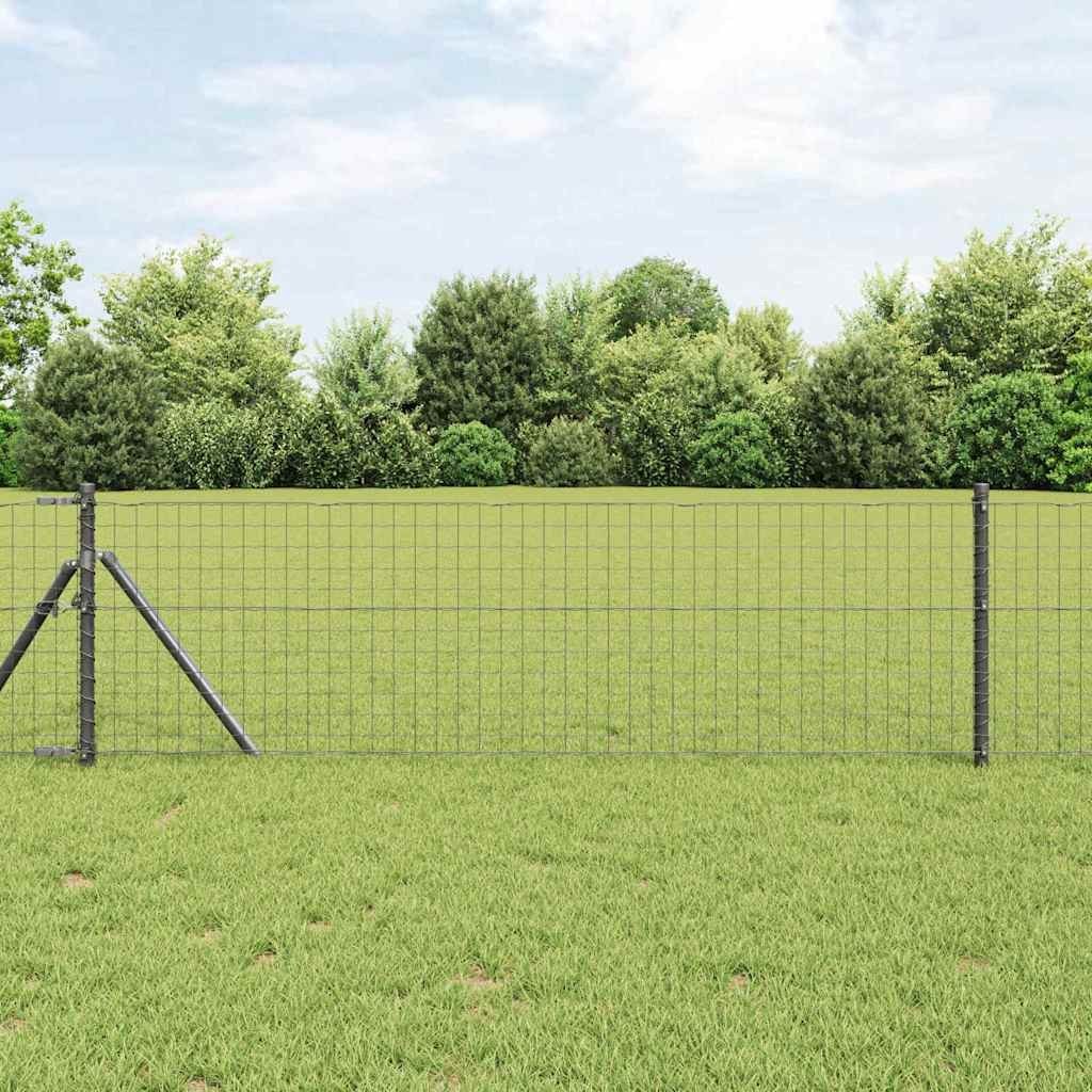 Euro Lumarko Ogrodzenie Szare 0.8x25 m Stal