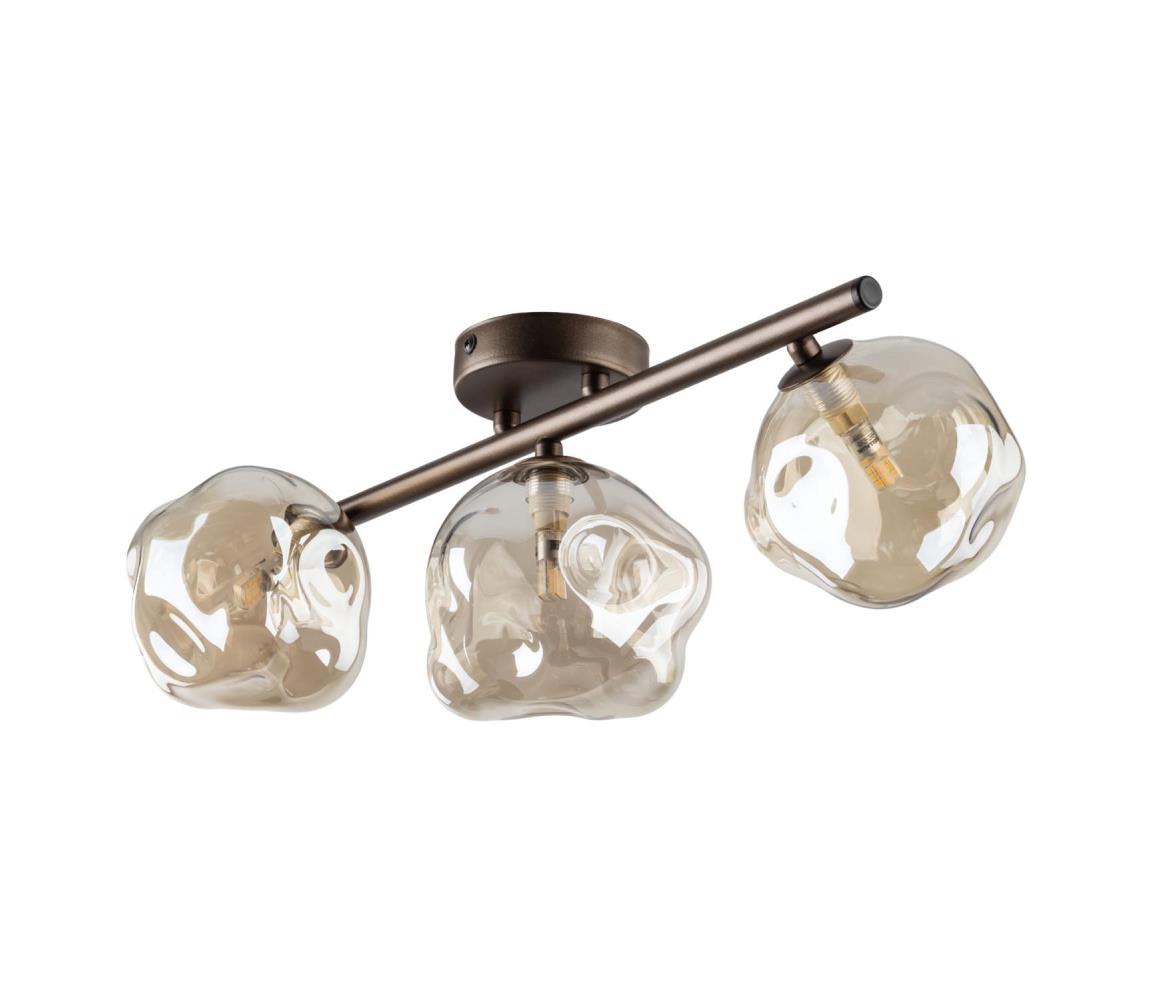 Lampa sufitowa natynkowa LAVA 3xG9/8W/230V brązowy/dymny beż