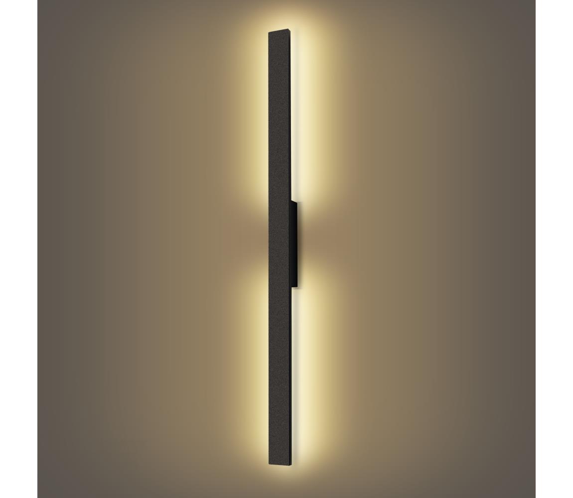 Brilagi - LED kinkiet zewnętrzny LUNA LED/24W/230V 3000K IP65 czarny