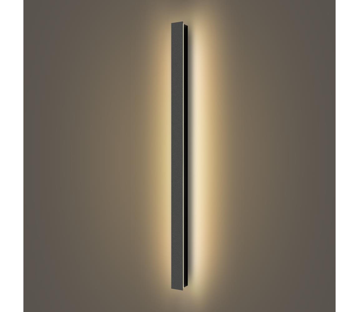 Brilagi - Zewnętrzny kinkiet LED LINEAR LED/22W/230V 3000K IP65 czarny