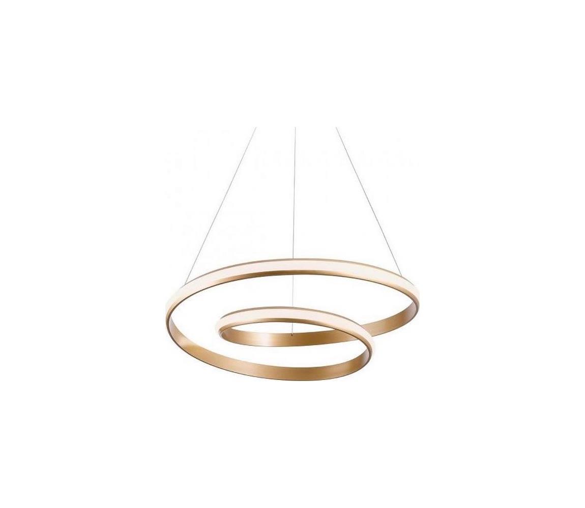 Redo 01-1889 - LED ściemnialny żyrandol na lince TORSION LED/29W/230V 4000K śr. 55 cm brąz