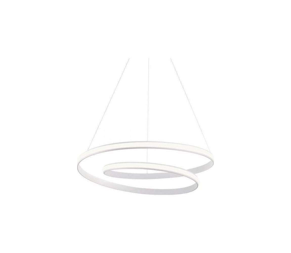 Redo 01-1890 - Ściemnialny żyrandol na lince TORSION LED/35W/230V 4000K śr. 75 cm biały