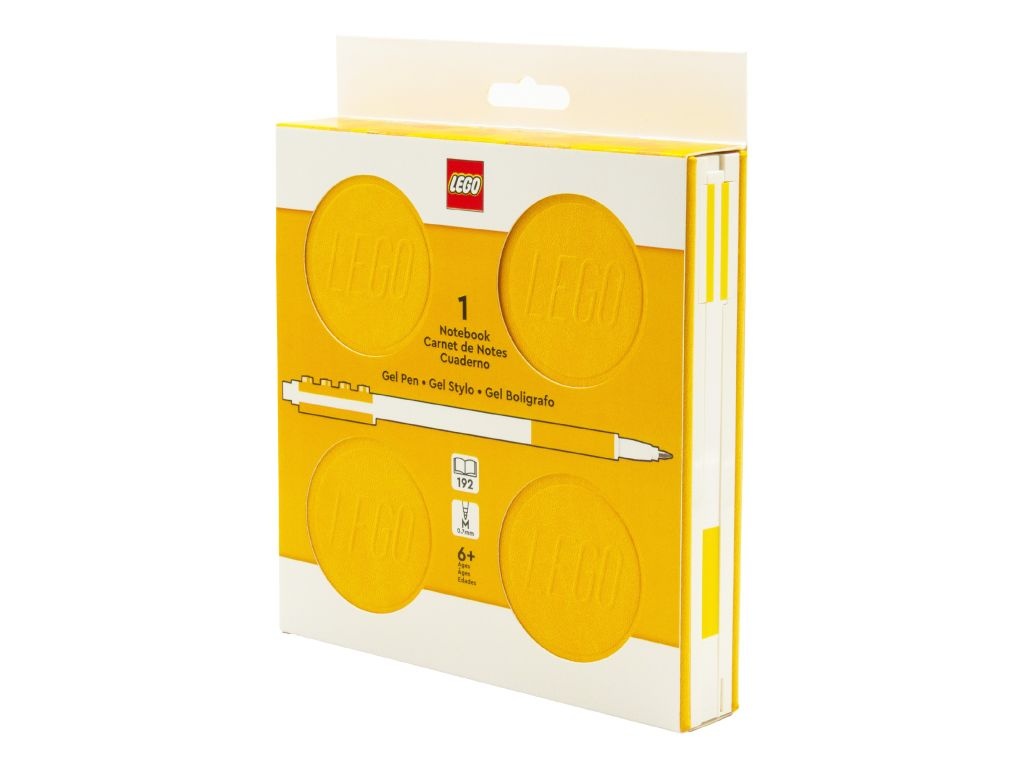 LEGO 53565 Classic Kwadratowy notatnik LEGO z długopisem - Żółty
