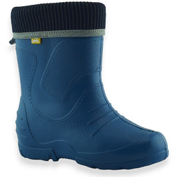 Kalosze ocieplane lekkie piankowe dla dzieci Befado 162X321 Niebieskie