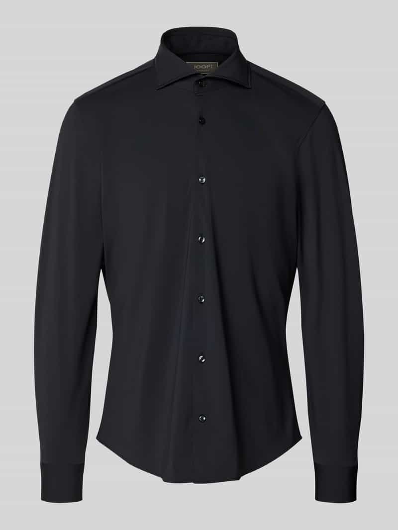 Koszula biznesowa o kroju slim fit z listwą guzikową