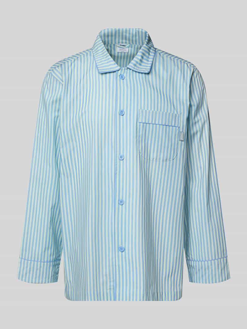 Góra od piżamy z kieszenią na piersi