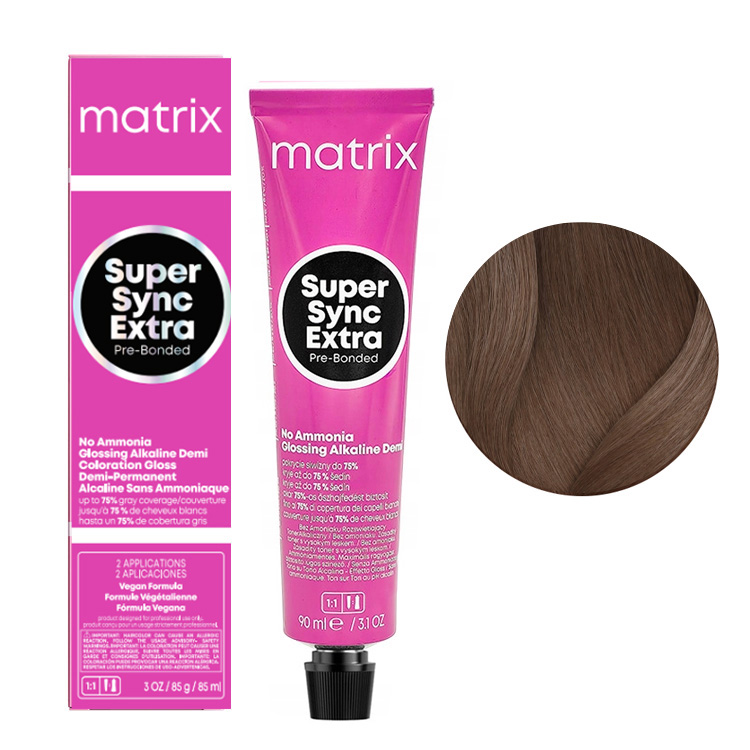 Matrix Super Sync Extra Pre-Bonded, krem do koloryzacji ton w ton, 7NN/7.00, 90ml