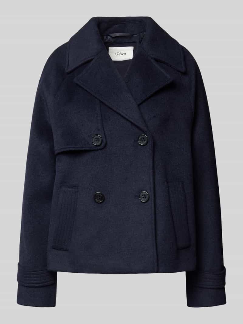 Kurtka o kroju relaxed fit z dodatkiem wełny