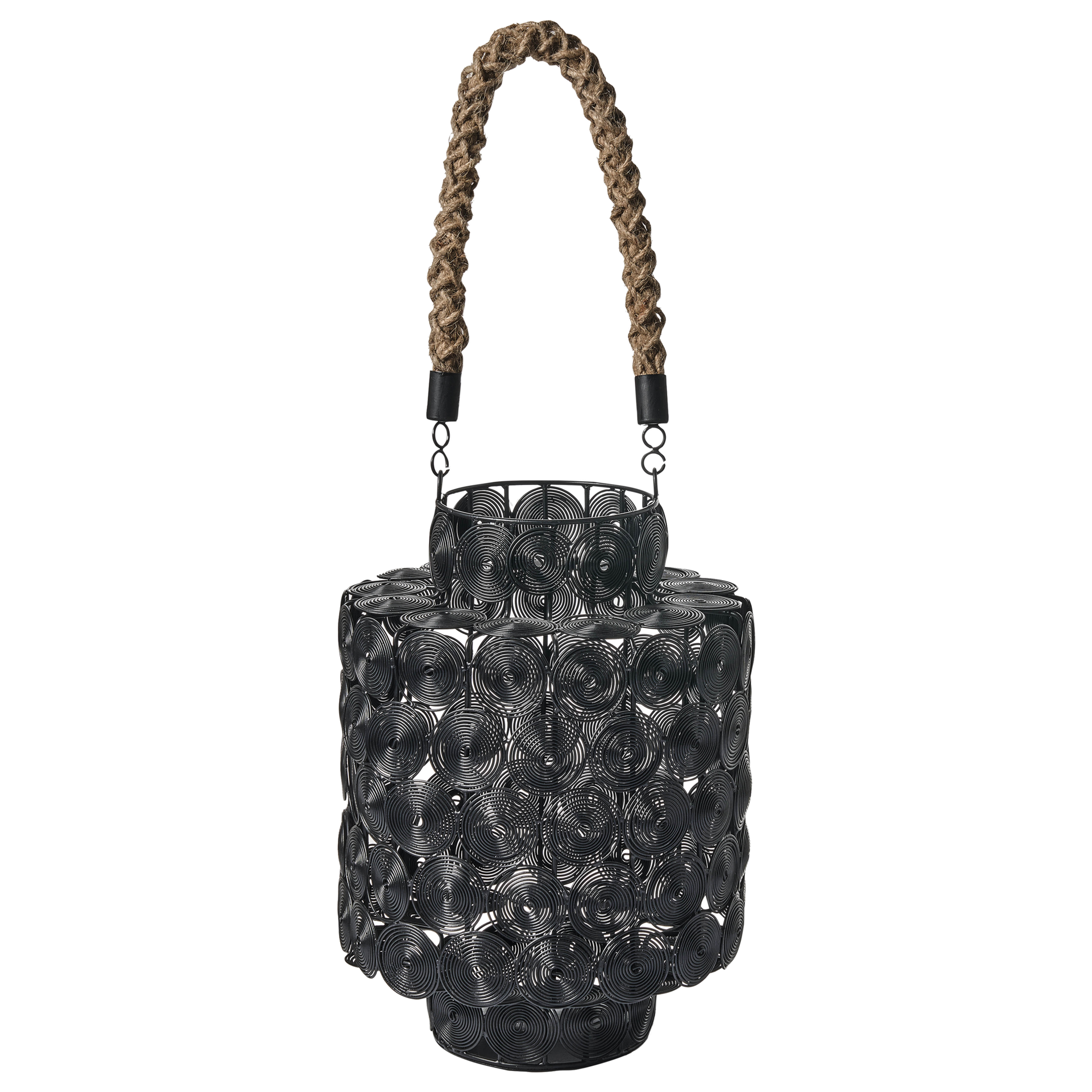 Lampion MMOJSTIR Metal 35 cm Czarny