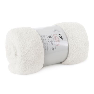 Koc Lori 200 x 220 cm biały