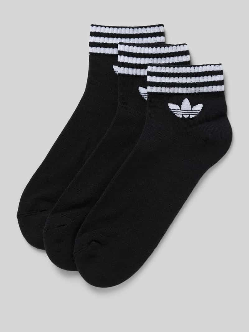 Krótkie skarpety z nadrukiem z logo w zestawie 3 szt.