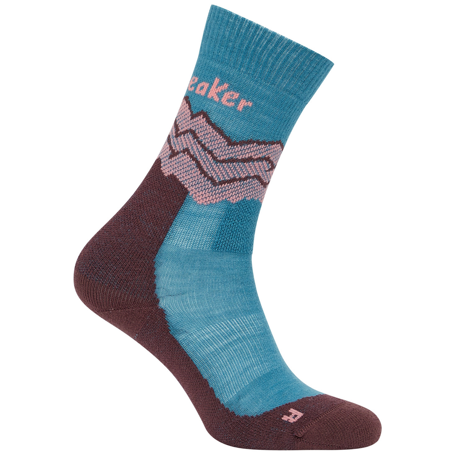 Damskie skarpety Icebreaker Women Merino Hike+ Medium Crew Across the Peaks Rozmiar skarpet: S / Kolor: niebieski