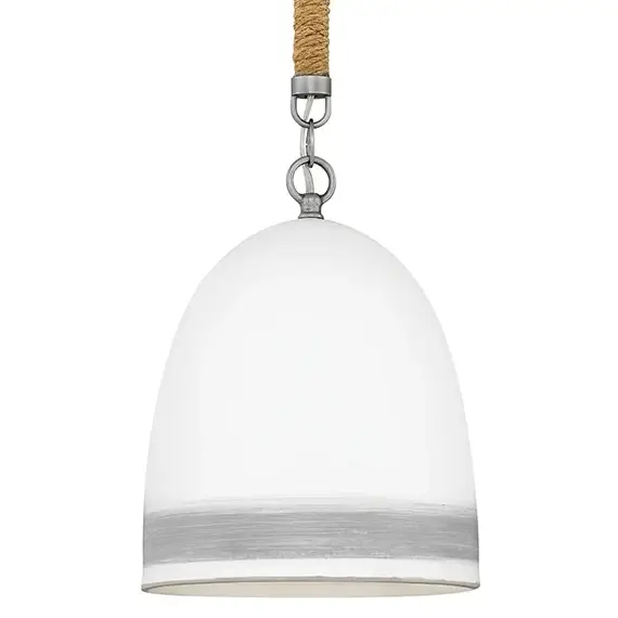 Kuchenna lampa wisząca Nash HK-NASH-P-AN marynistyczna nikiel biały