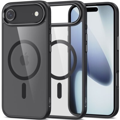 Etui TECH-PROTECT Magmat MagSafe do Apple iPhone 17 Air Czarno-przezroczysty