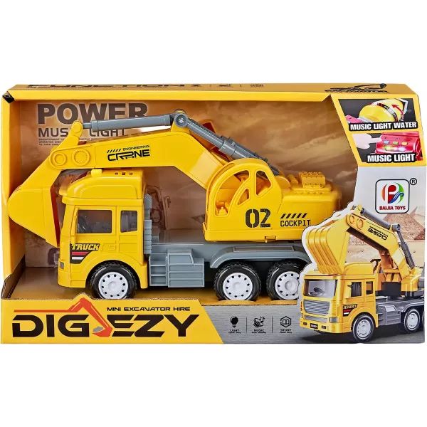 Koparka z efektami dźwiękowymi i świetlnymi