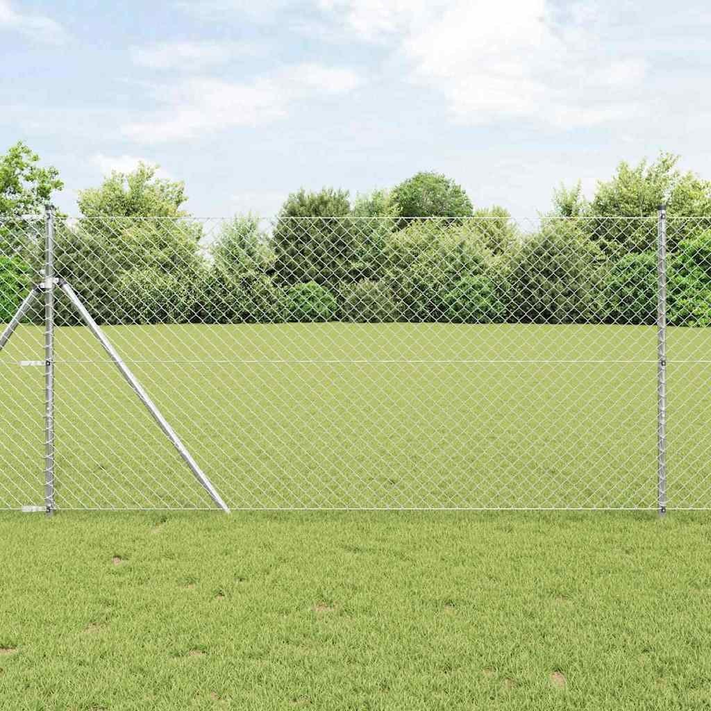 Lumarko Ogrodzenie z siatki Srebrny 10 x 1.4 m Stal galwanizowana